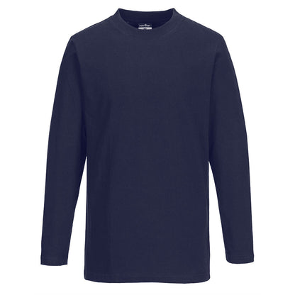 Portwest Long Sleeve T-Shirt  (Navy)