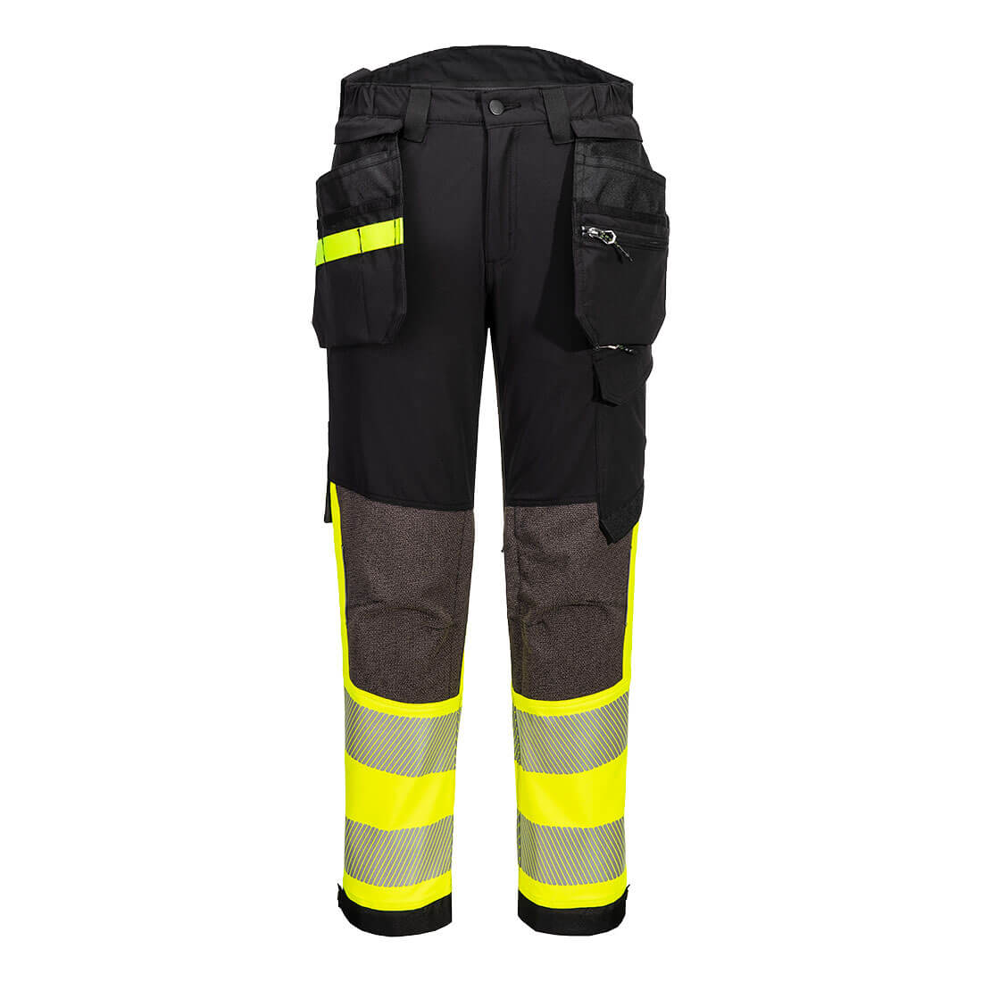 Portwest EV4 Hi-Vis stretch broek HZ  (Geel/Zwart)