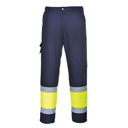 Portwest Hi-Vis Bicolor Combat Trousers  (Geel/Navy)