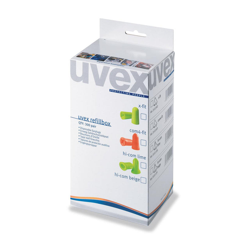 Uvex x-fit 2112-022 oordop navulling a 300 paar (Groen)