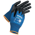 10Pr Uvex phynomic Wet werkhandschoen (Zwart/Blauw)