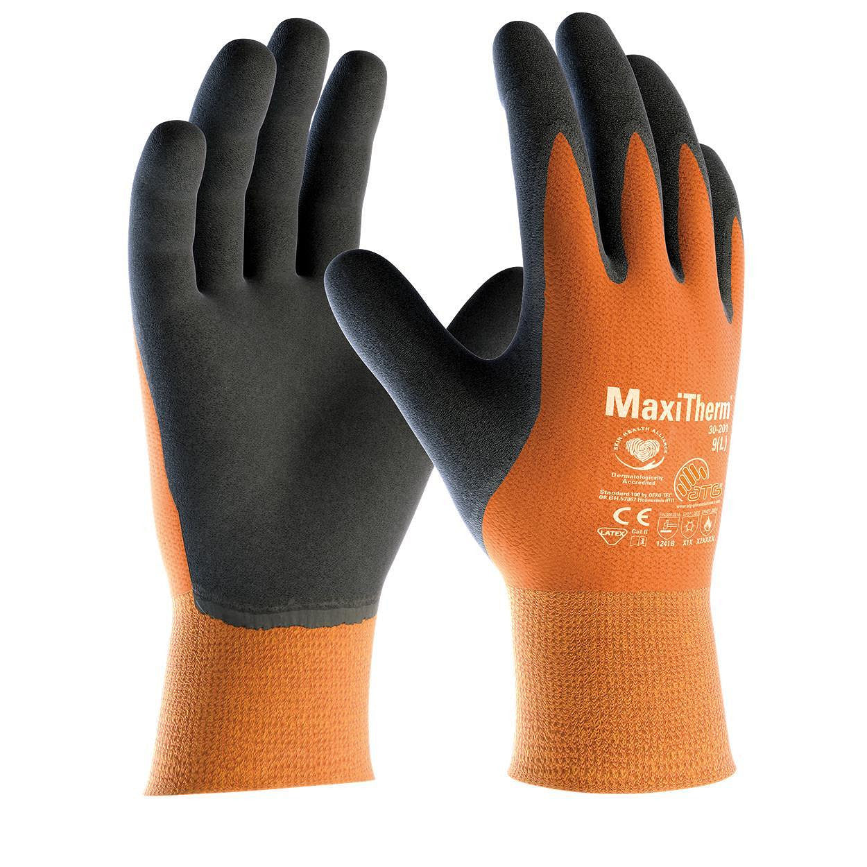 12Pr ATG Maxitherm 30-201 handschoen (Oranje)