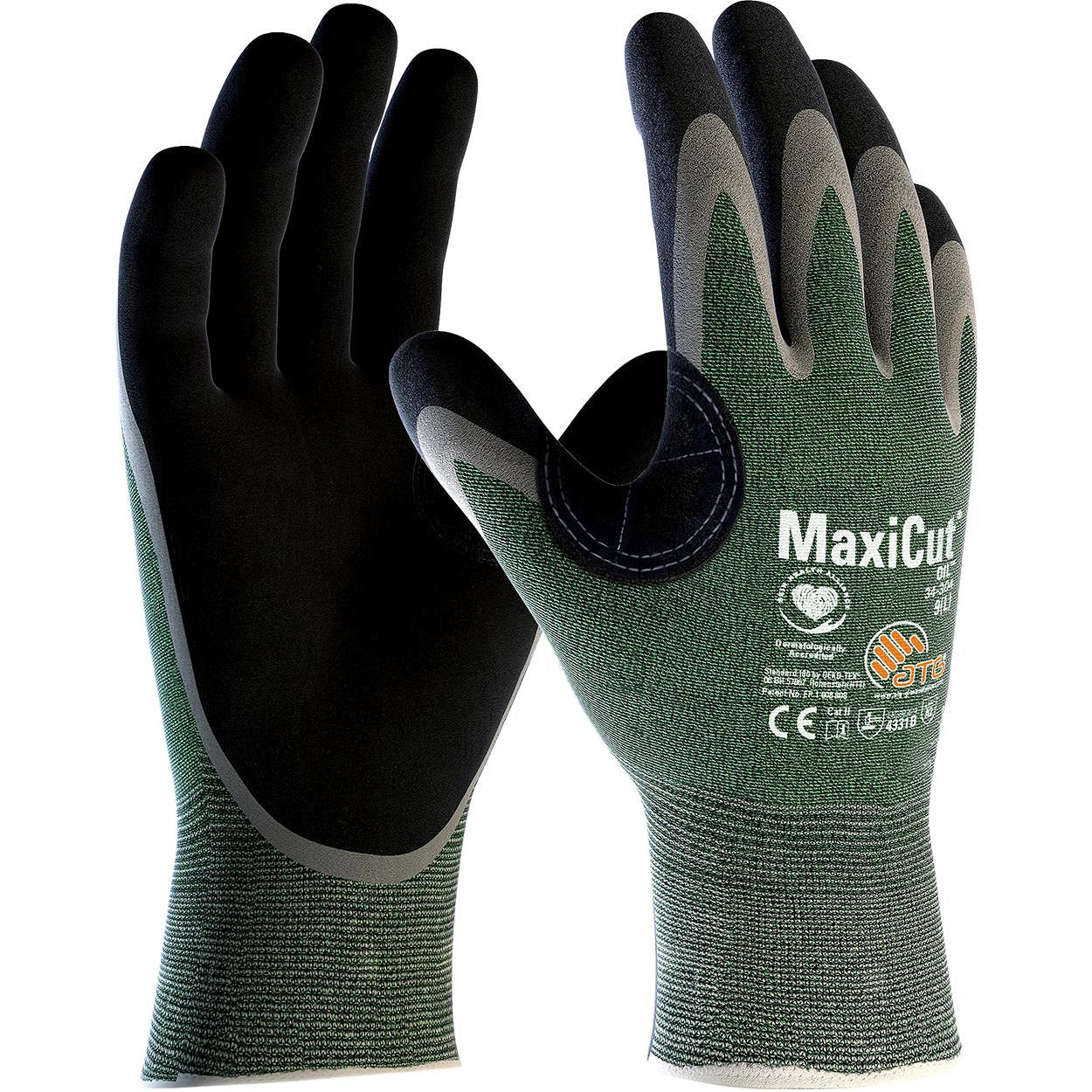 12Pr ATG MaxiCut Oil 34-304 handschoen (Groen)