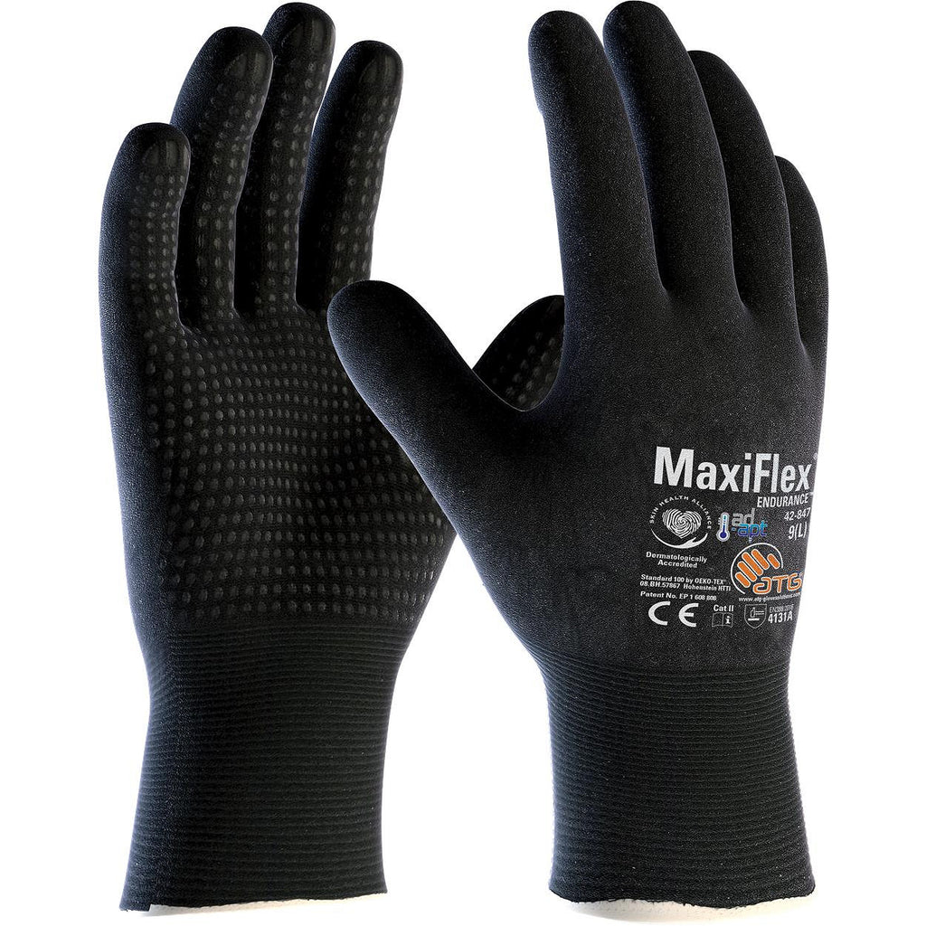 ATG Maxiflex Endurance AD-APT 42-847 handschoen (Zwart)