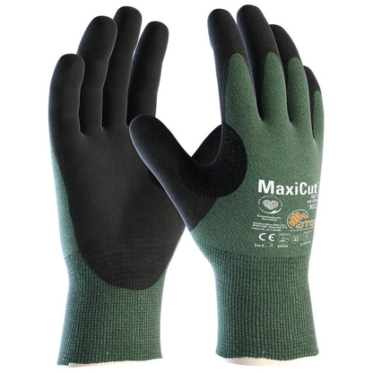 12Pr ATG MaxiCut Oil 44-304 NBR handschoen (Groen)
