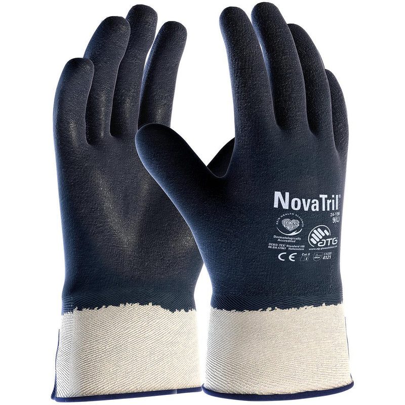 12 Paar ATG Novatril 24-196 Full DIP NBR handschoen