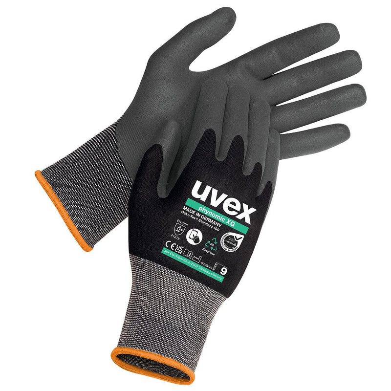 10 Paar Uvex Phynomic XG handschoen oliegrip