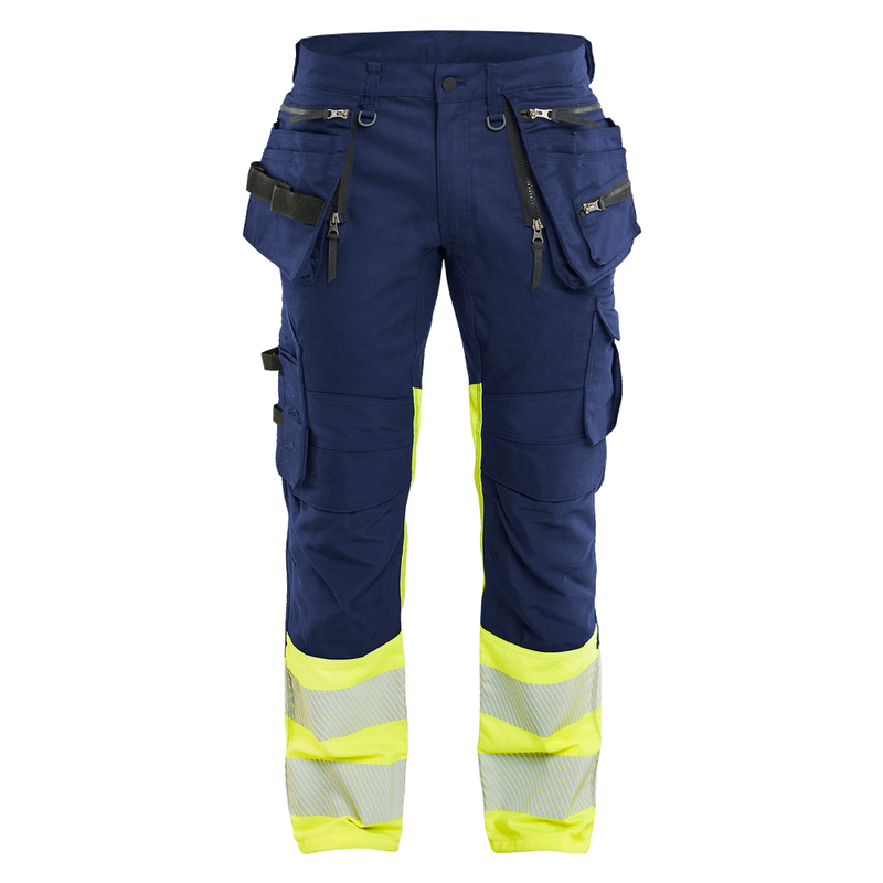 blaklader-high-vis-werkbroek-stretch-holsterpockets-navy-geel