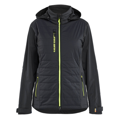 blaklader-dames-hybride-jack-capuchon-zwart-high-vis-geel