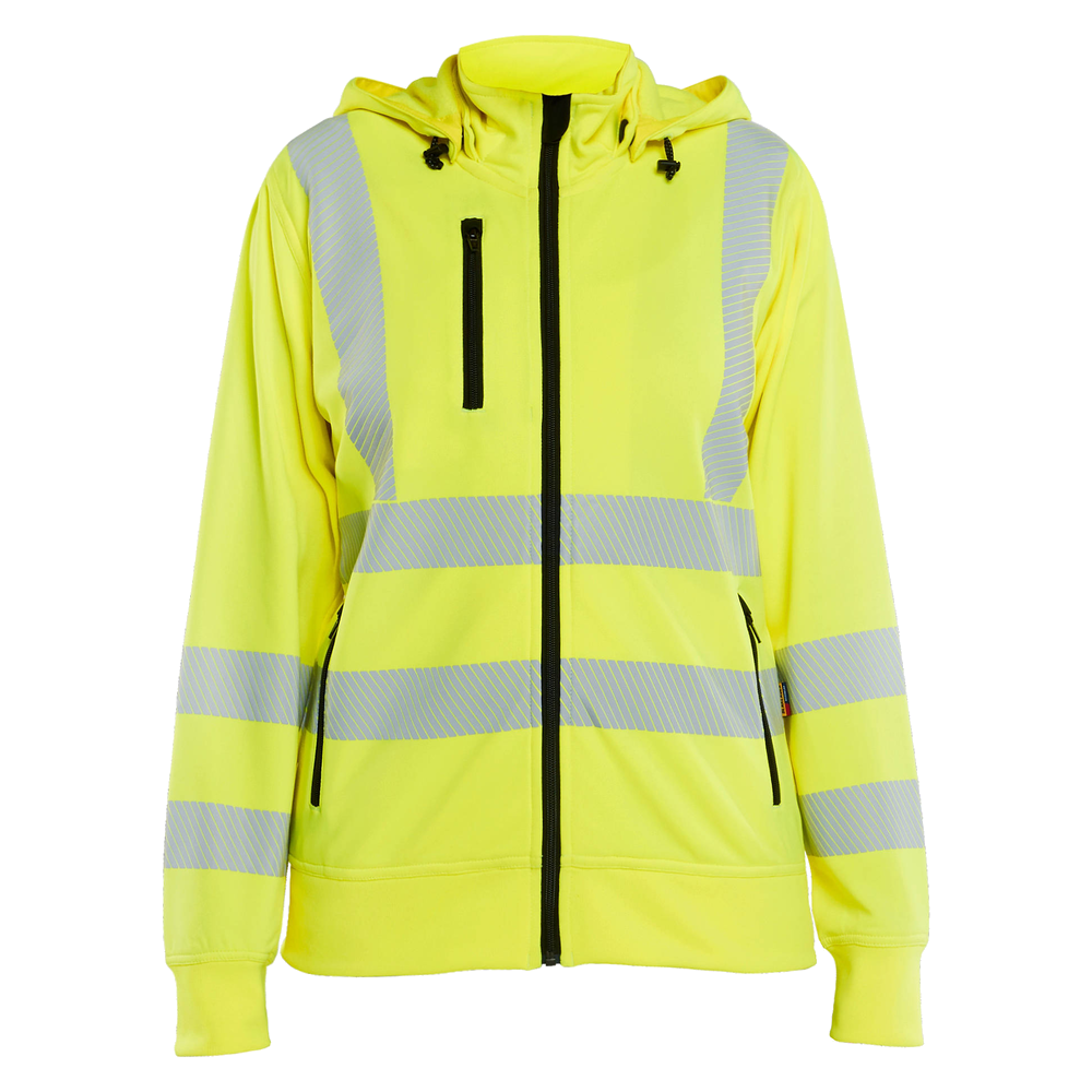 blaklader-dames-high-vis-sweatshirt-met-afneembare-capuchon-geel