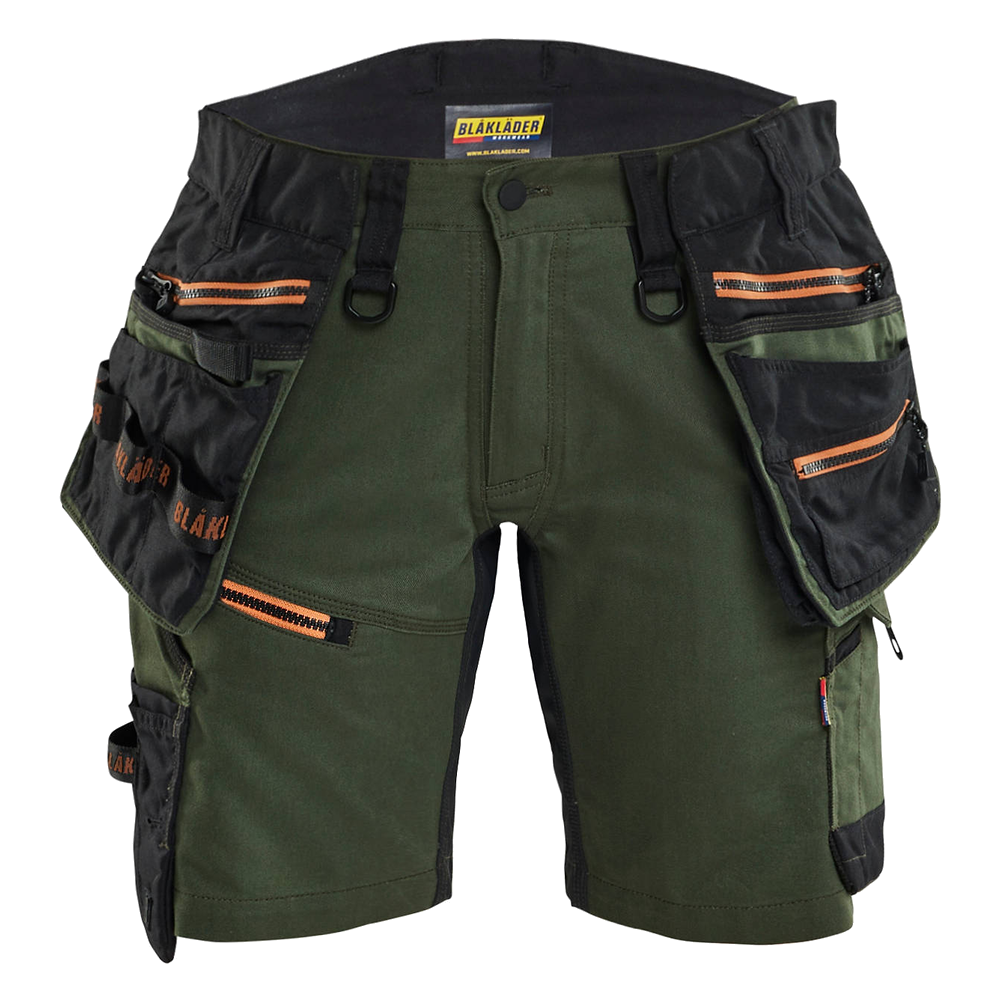 blaklader-striker-dames-2-weg-stretch-shorts-bosgroen