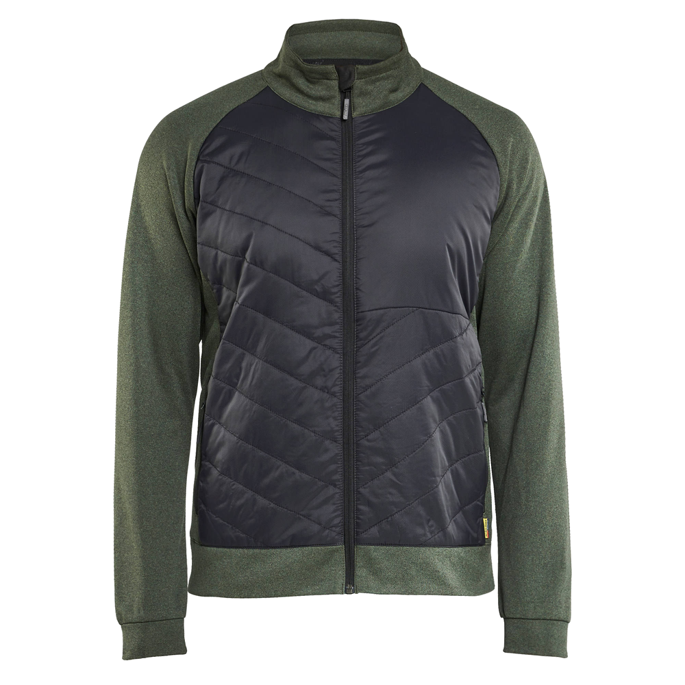 blaklader-hybride-sweatvest-bosgroen-zwart