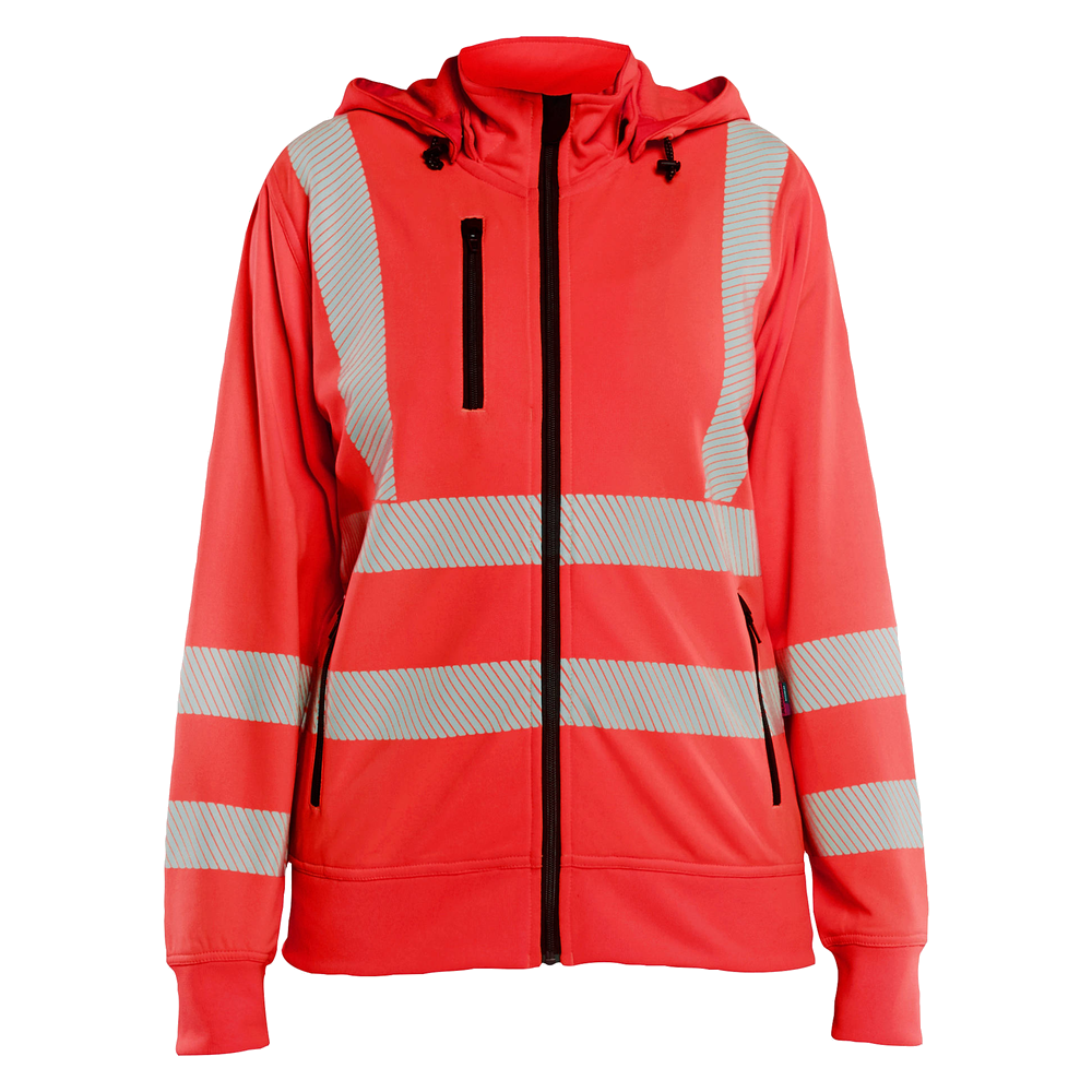 blaklader-dames-high-vis-sweatshirt-met-afneembare-capuchon-rood