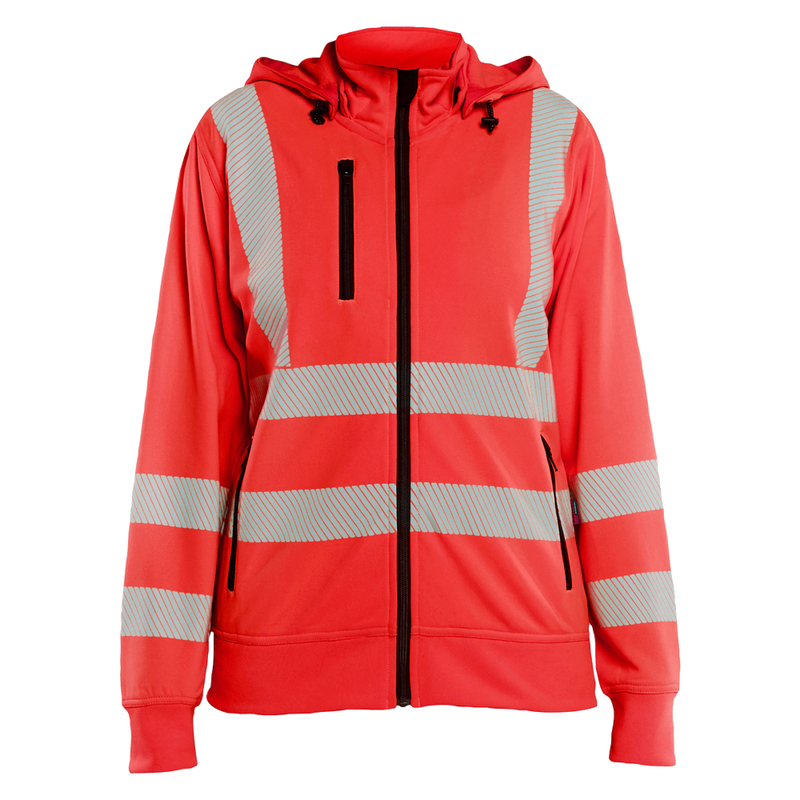 blaklader-dames-high-vis-sweatshirt-met-afneembare-capuchon-rood