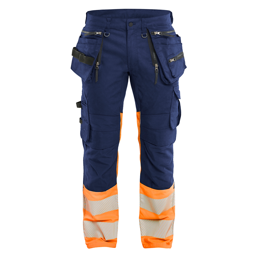 blaklader-high-vis-werkbroek-stretch-holsterpockets-navy-oranje