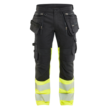blaklader-high-vis-werkbroek-stretch-holsterpockets-zwart-high-vis-geel