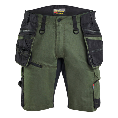 blaklader-striker-short-2-weg-stretch-donkergroen-zwart