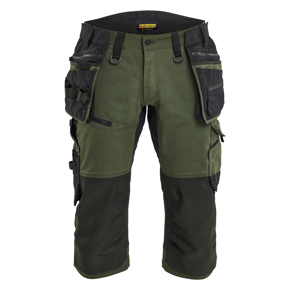 blaklader-striker-piraatbroek-met-stretch-donkergroen-zwart