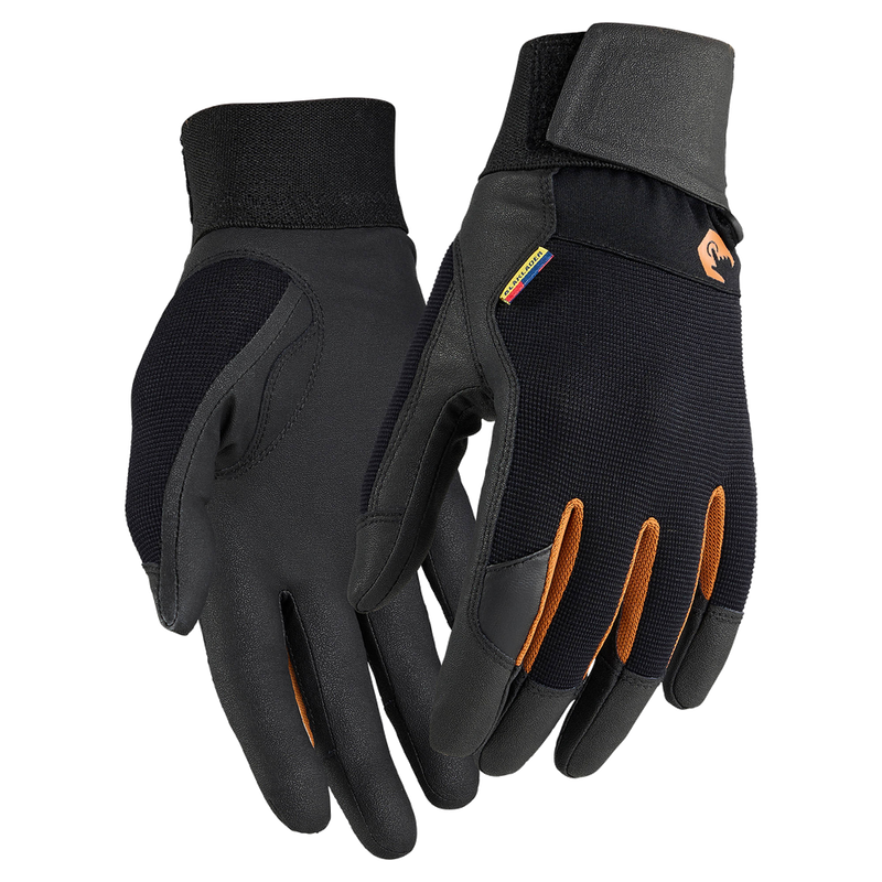 blaklader-supreme-strong-werkhandschoenen-synthetisch-leer-klittenbandsluiting-zwart-oranje