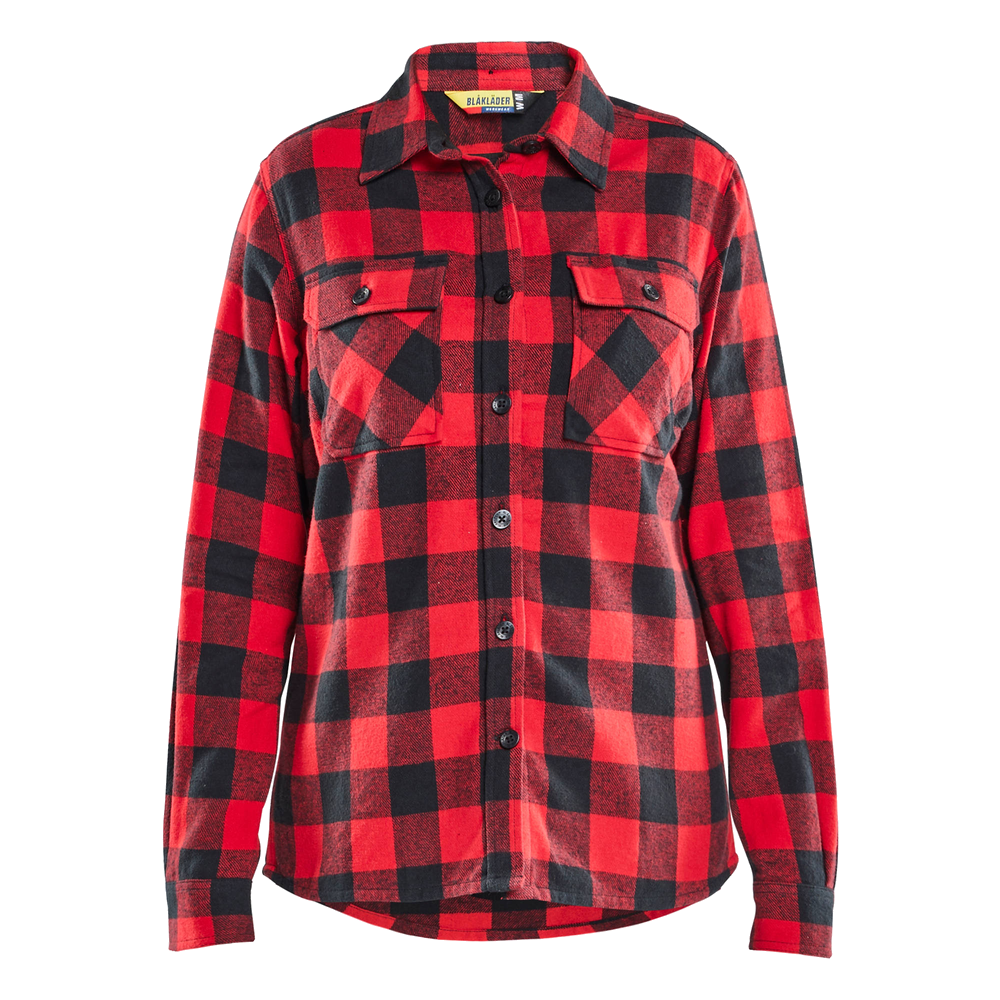 blaklader-dames-overhemd-flanel-rood-zwart