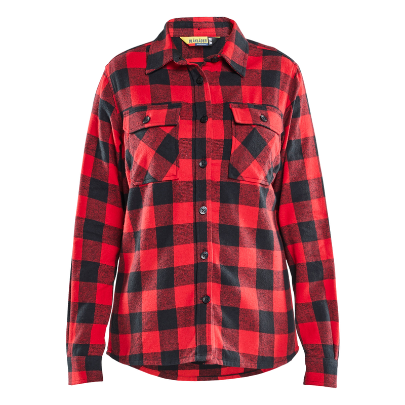 blaklader-dames-overhemd-flanel-rood-zwart