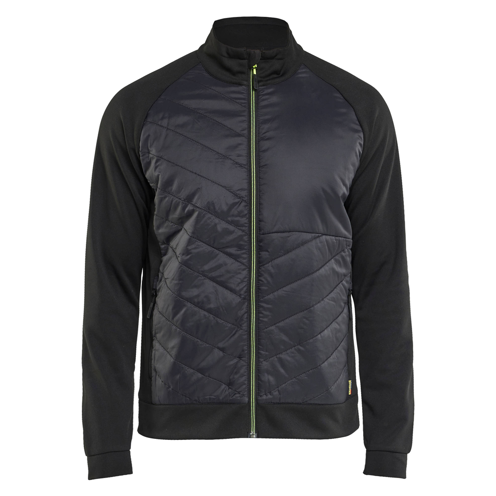 blaklader-hybride-sweatvest-zwart-high-vis-geel
