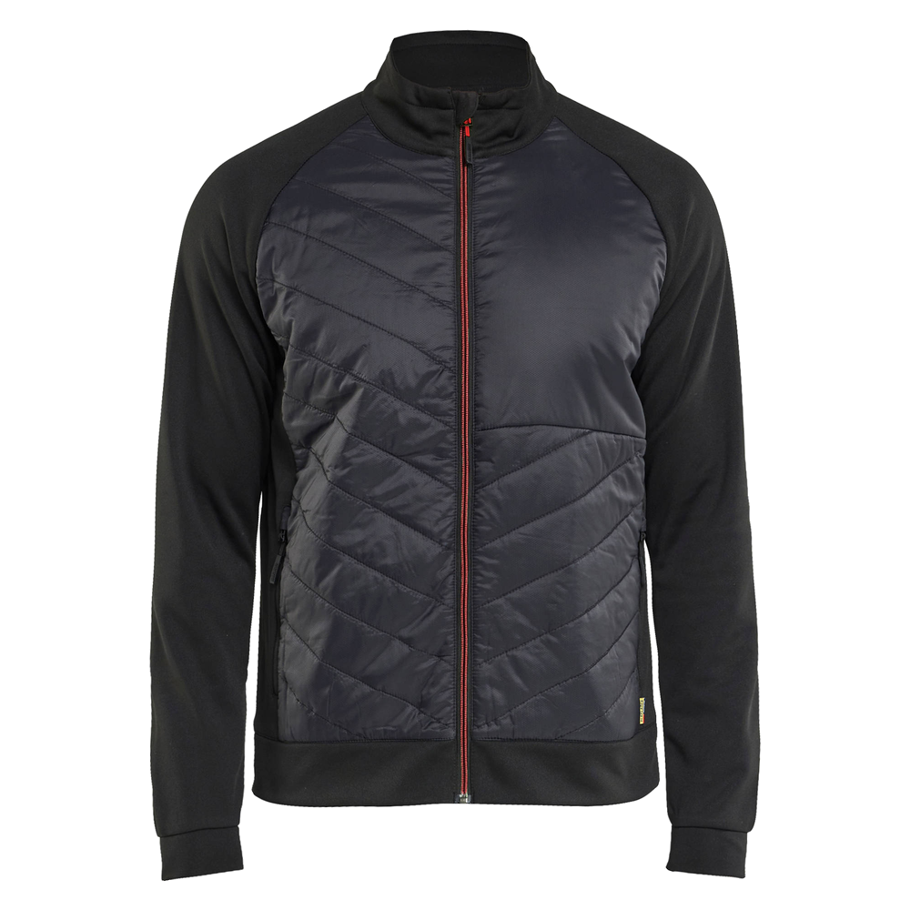 blaklader-hybride-sweatvest-zwart-rood