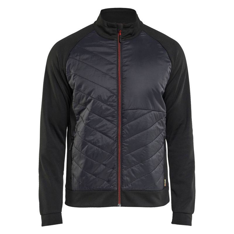 blaklader-hybride-sweatvest-zwart-rood