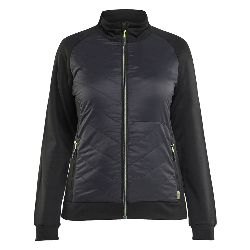 blaklader-dames-hybride-sweatshirt-zwart-high-vis-geel