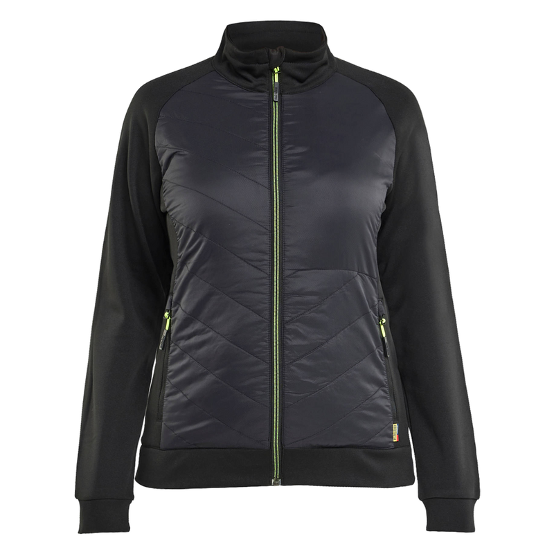blaklader-dames-hybride-sweatshirt-zwart-high-vis-geel