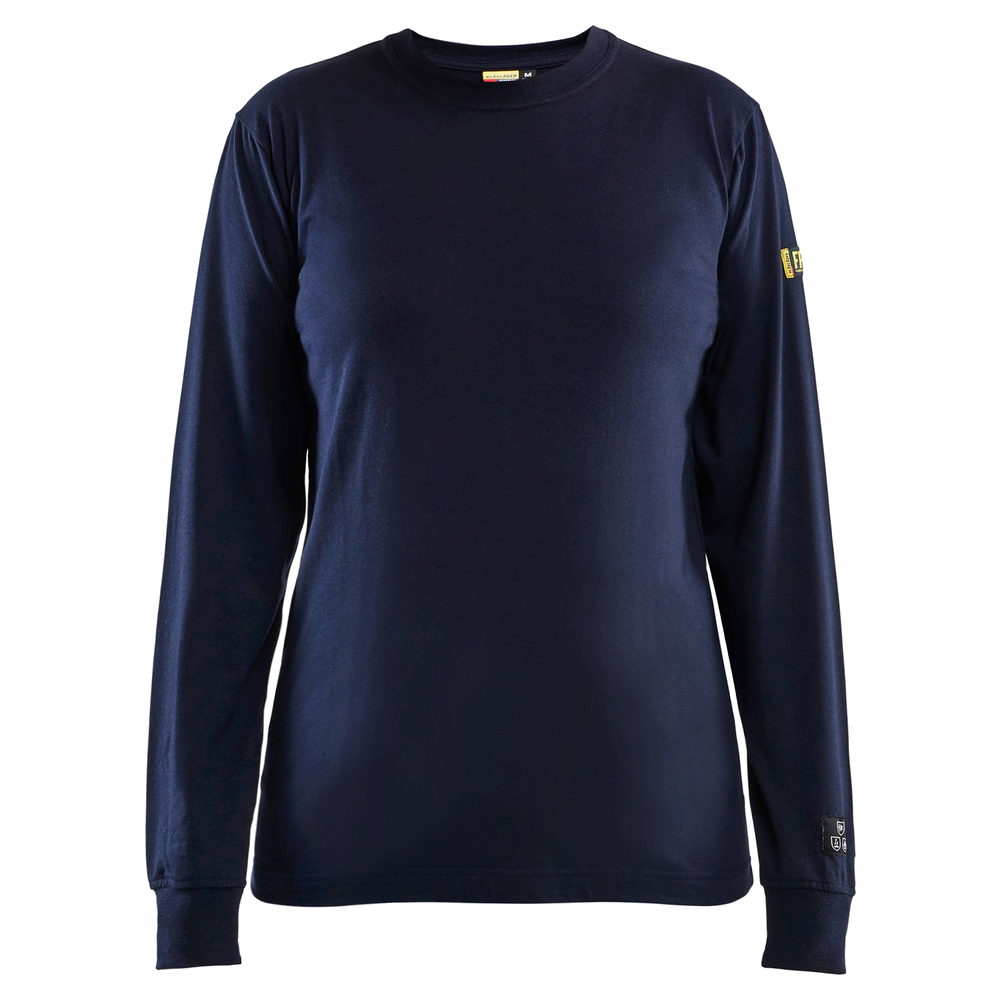 blaklader-vlamvertragend-dames-t-shirt-lange-mouwen-navy