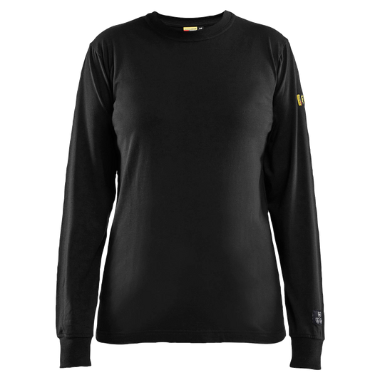 blaklader-vlamvertragend-dames-t-shirt-lange-mouwen-zwart