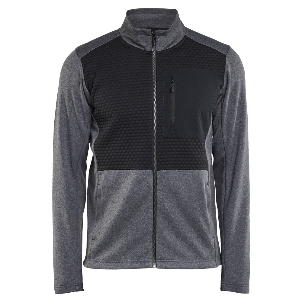 blaklader-sweatvest-met-hele-rits-zwartmelange