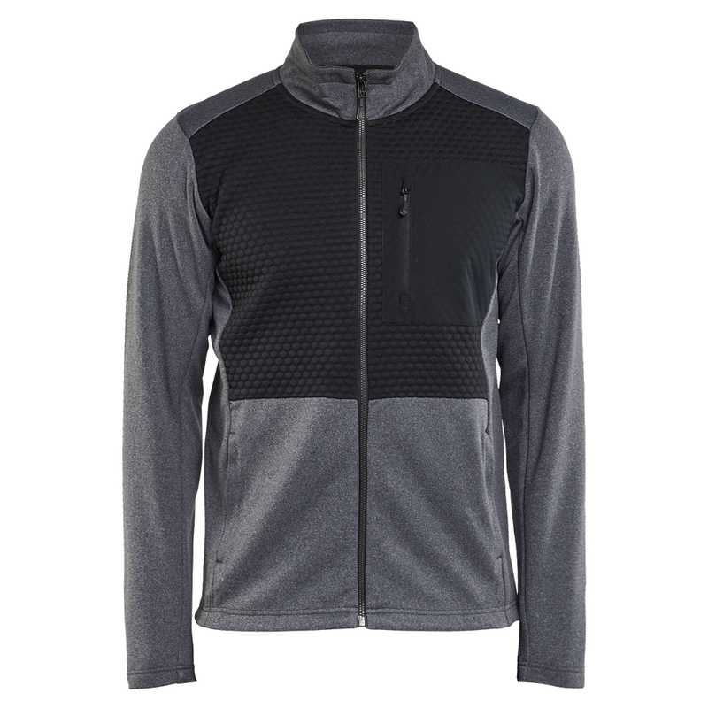 blaklader-sweatvest-met-hele-rits-zwartmelange