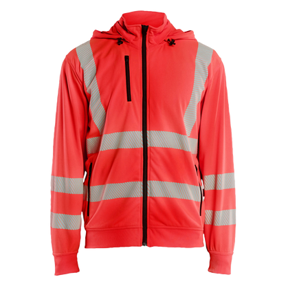 blaklader-high-vis-sweatvest-met-afneembare-capuchon-rood