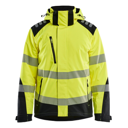 blaklader-high-vis-lichtgewicht-softshell-winterjas-geel-zwart