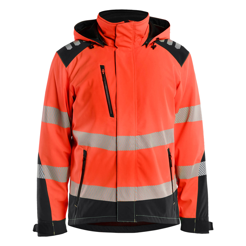 blaklader-high-vis-lichtgewicht-softshell-winterjas-rood-zwart