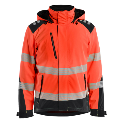 blaklader-high-vis-lichtgewicht-softshell-winterjas-rood-zwart