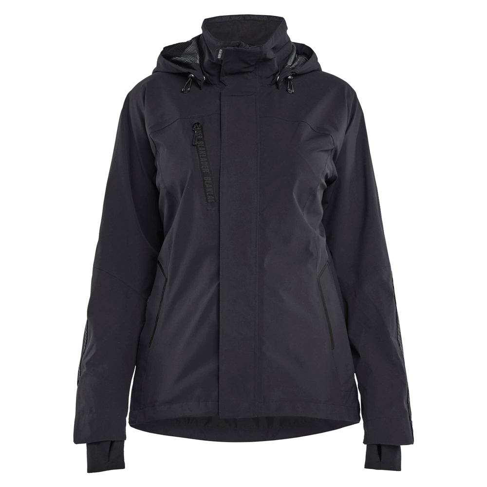 blaklader-dames-shell-jack-stretch-zwart-charcoal