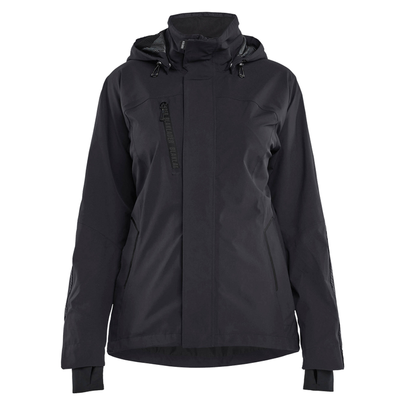 blaklader-dames-shell-jack-stretch-zwart-charcoal