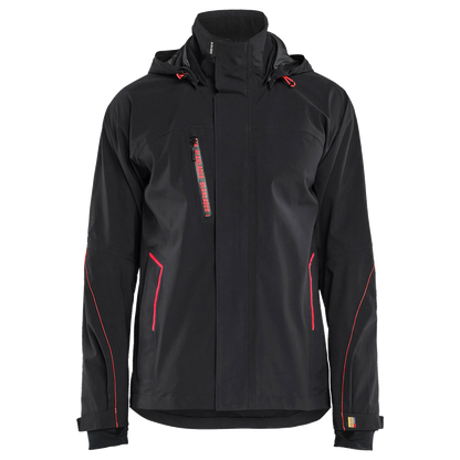 blaklader-shell-jack-stretch-zwart-rood
