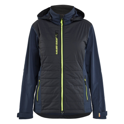 blaklader-dames-hybride-jack-capuchon-navy-geel