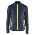 blaklader-striker-fleecejack-navy-geel