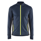 blaklader-striker-fleecejack-navy-geel