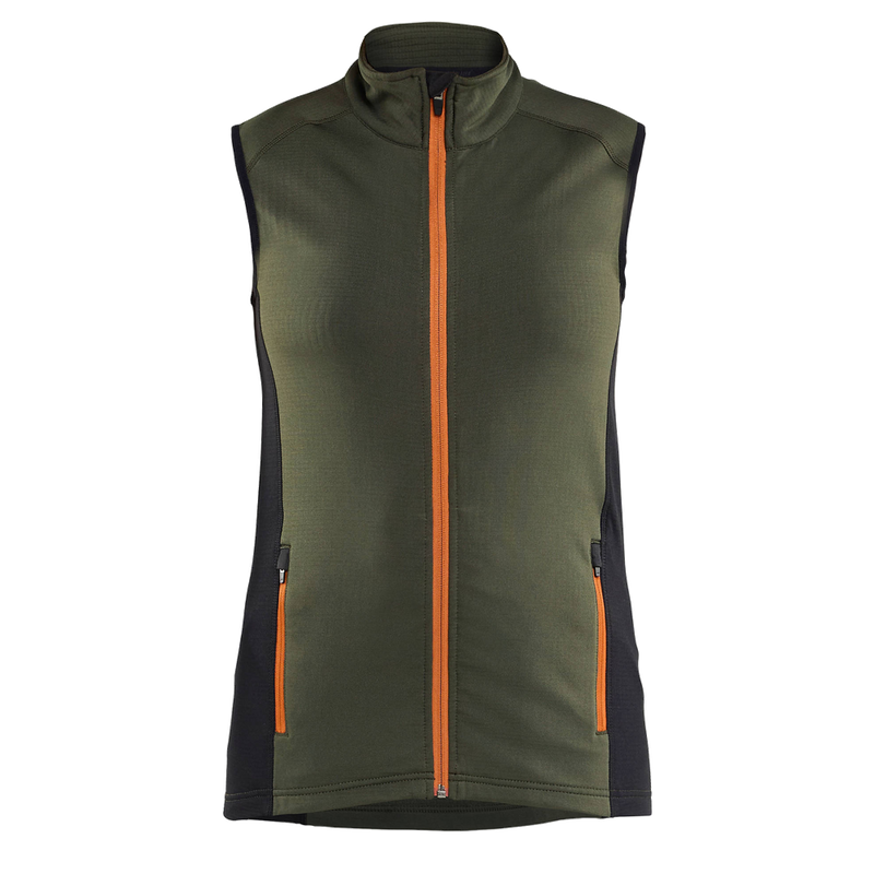 blaklader-striker-dames-bodywarmer-fleece-4746-2539-bosgroen