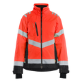 blaklader-dames-high-vis-shell-jack-rood-zwart