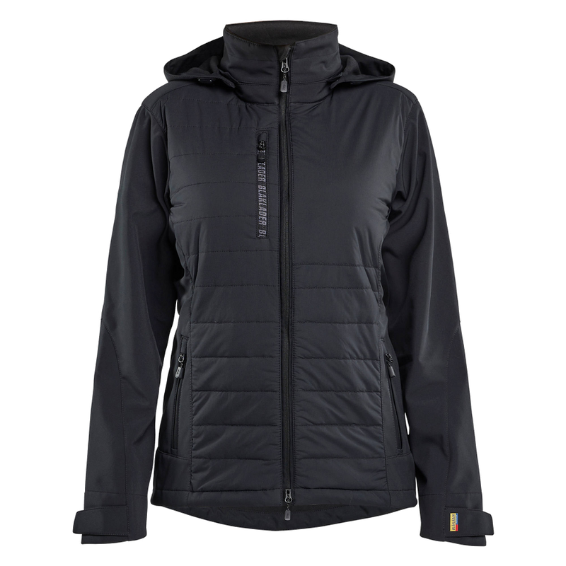 blaklader-dames-hybride-jack-capuchon-zwart-charcoal