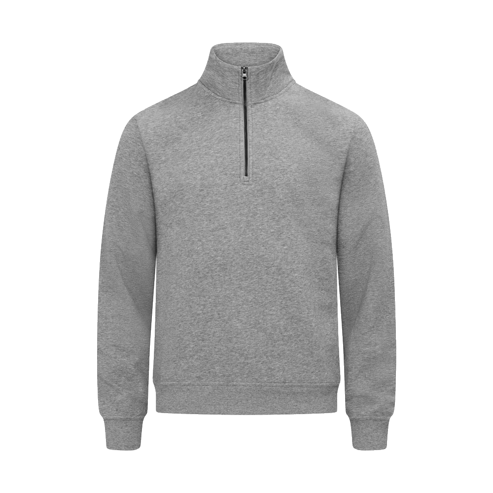 clique-miami-half-zip-grijsmelange
