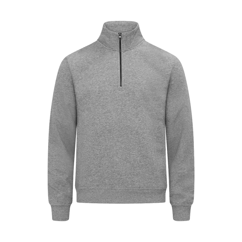 clique-miami-half-zip-grijsmelange