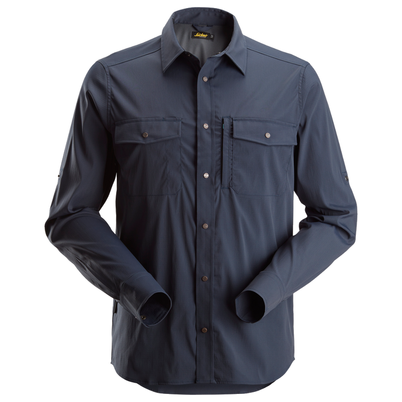 snickers-litework-werkhemd-lange-mouwen-navy